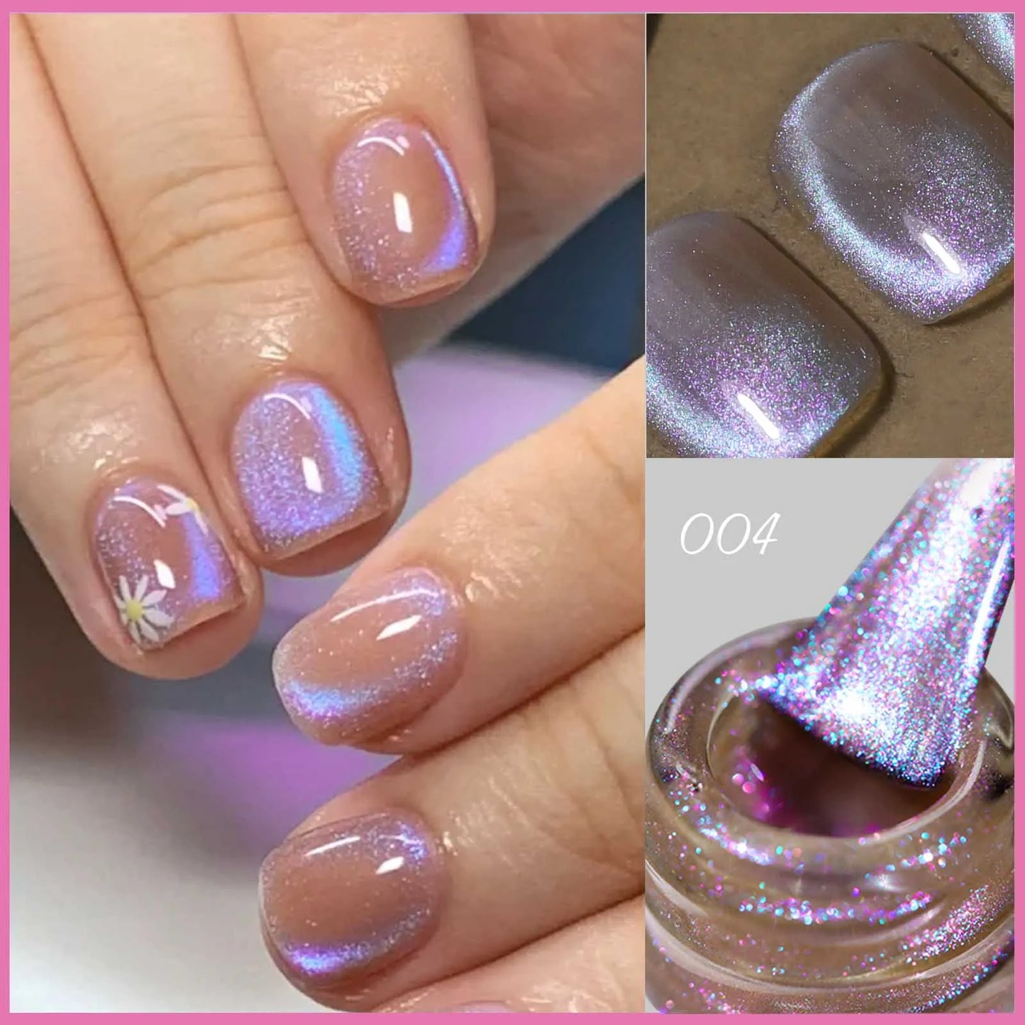 Aurora Blue Tears Cat Eye Magnetic Gel Nail Polish