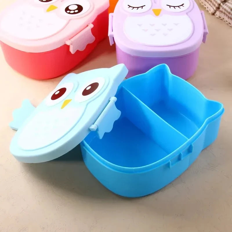 1pc Owl Lunch Box with Compartment