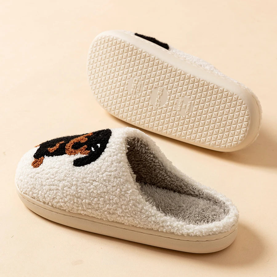 Winter Women's Slippers - Little Black Dog