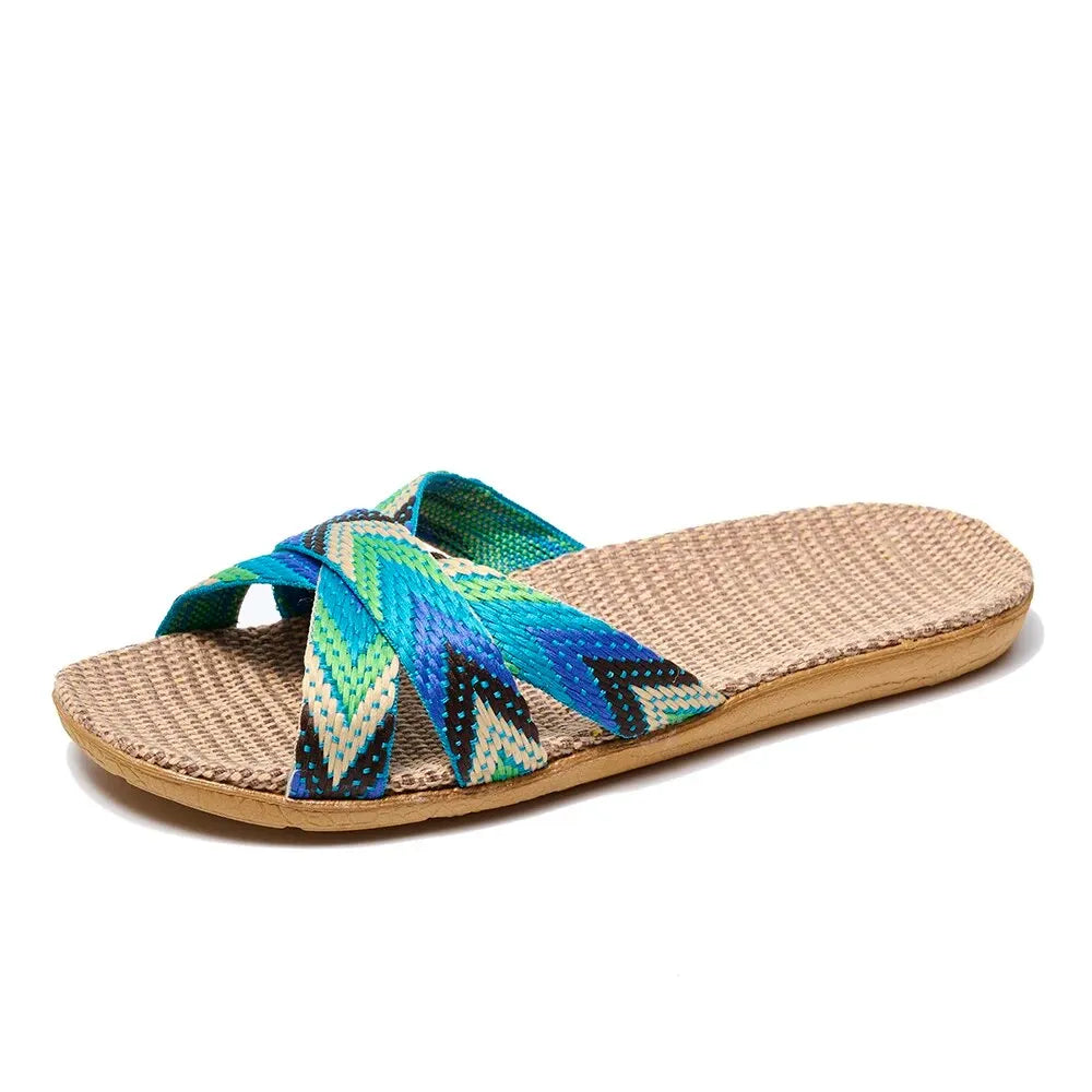 Indoor Lightweight Linen Slippers