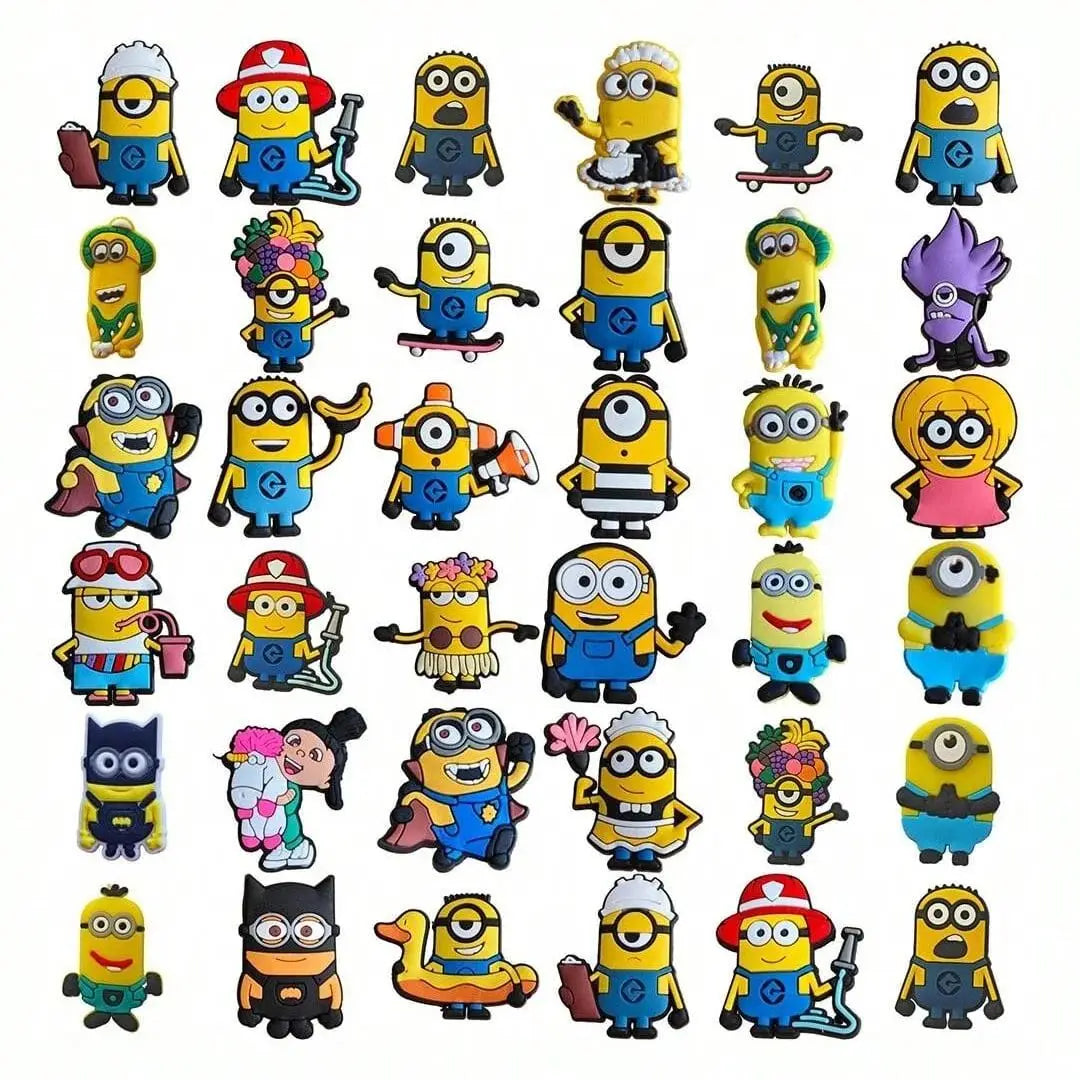 Minions Shoe Charms for Clogs Bubble Slides Sandals