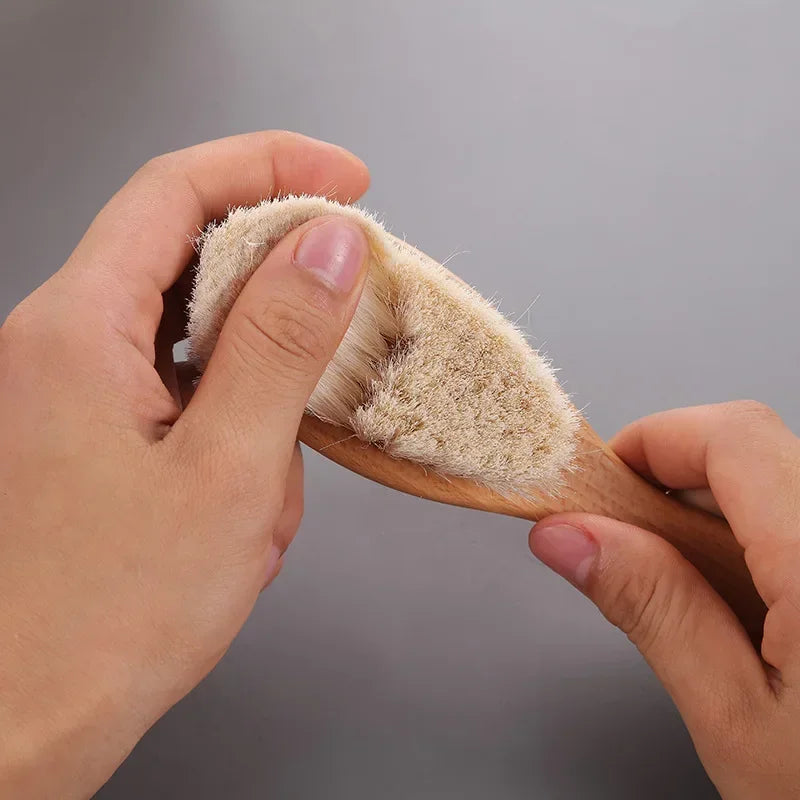 Newborn Baby Wool Wood Brush & Comb