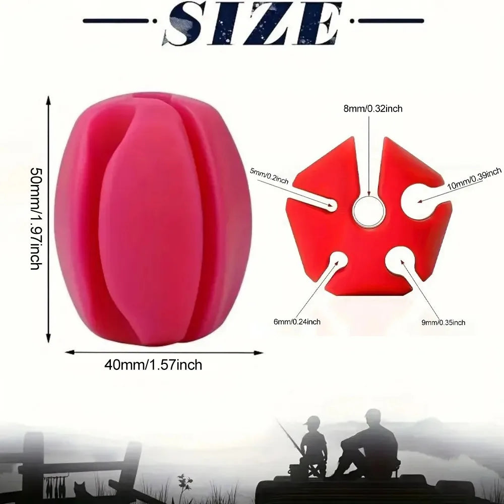 Non-Slip Silicone Rod Ball - Retaining Clip Rod Holder Protector