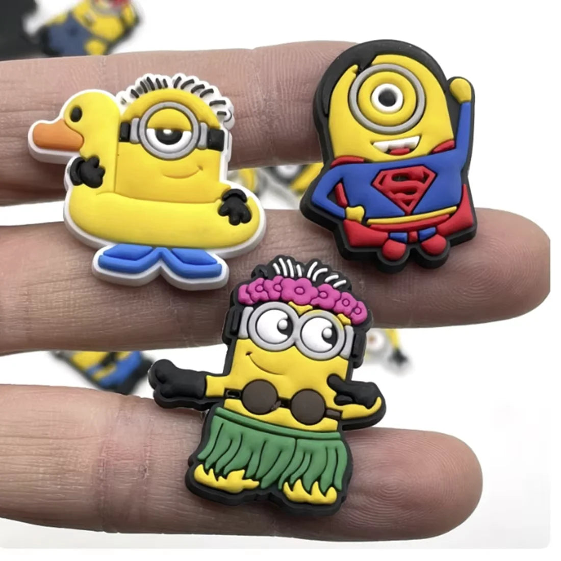 Minions Shoe Charms for Clogs Bubble Slides Sandals