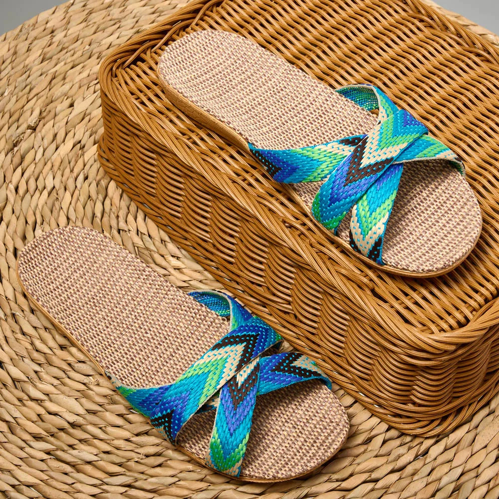 Indoor Lightweight Linen Slippers