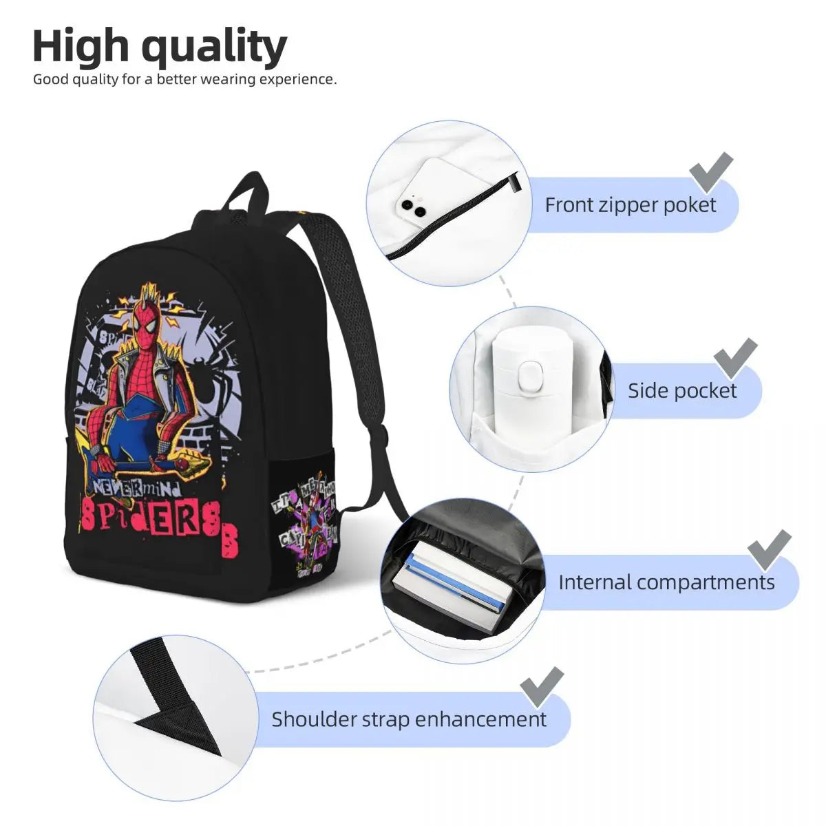 Spiderman Travel Backpacks School Bags