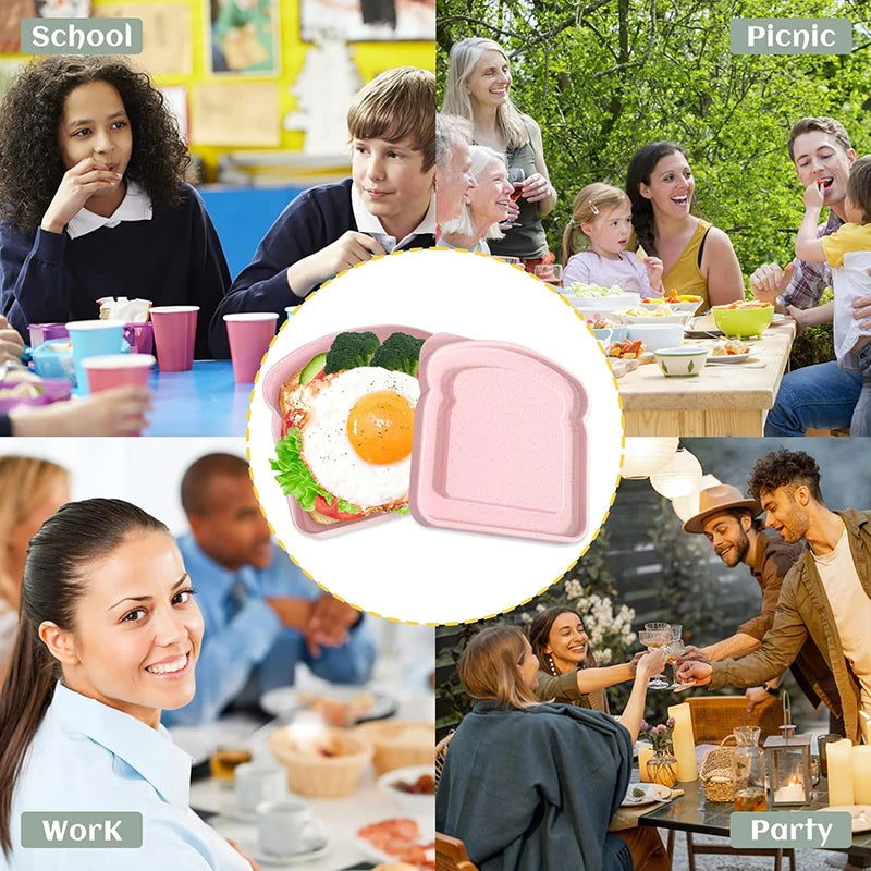 Sandwich Containers / Lunch Box Toast Storage Box