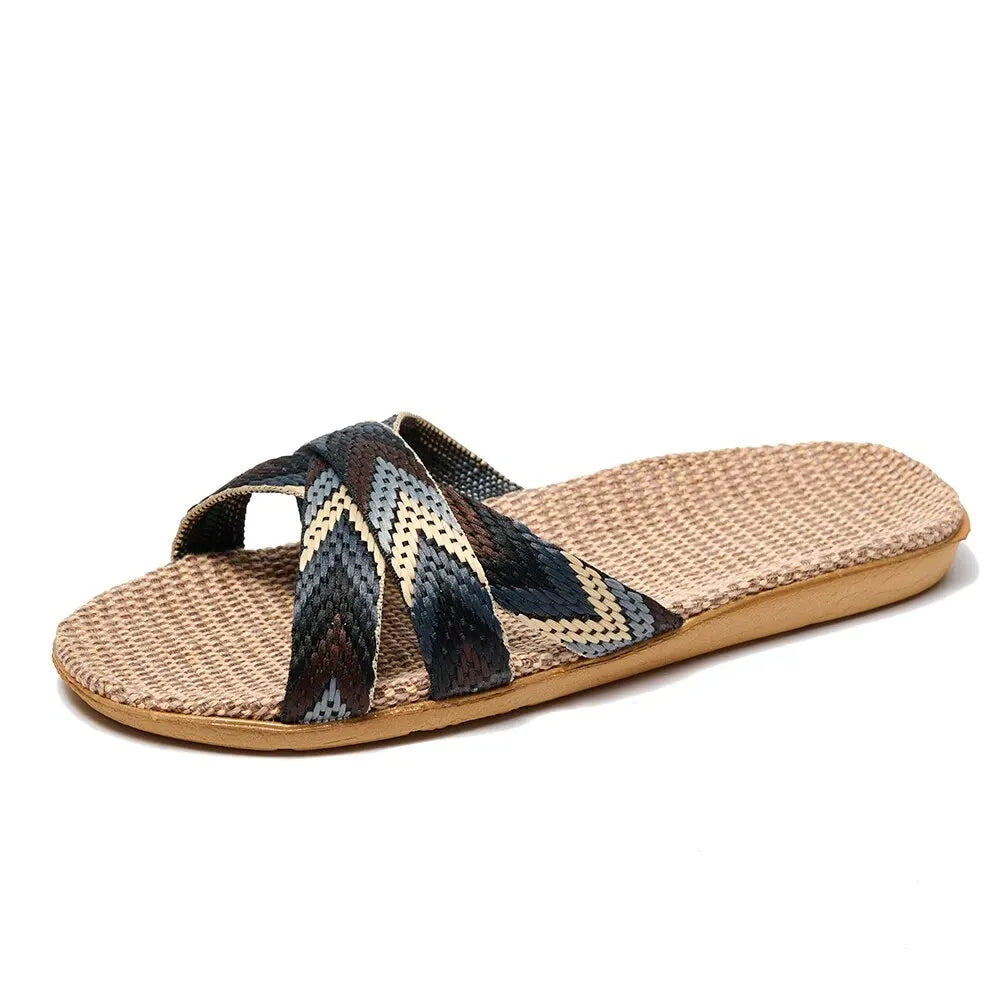 Indoor Lightweight Linen Slippers