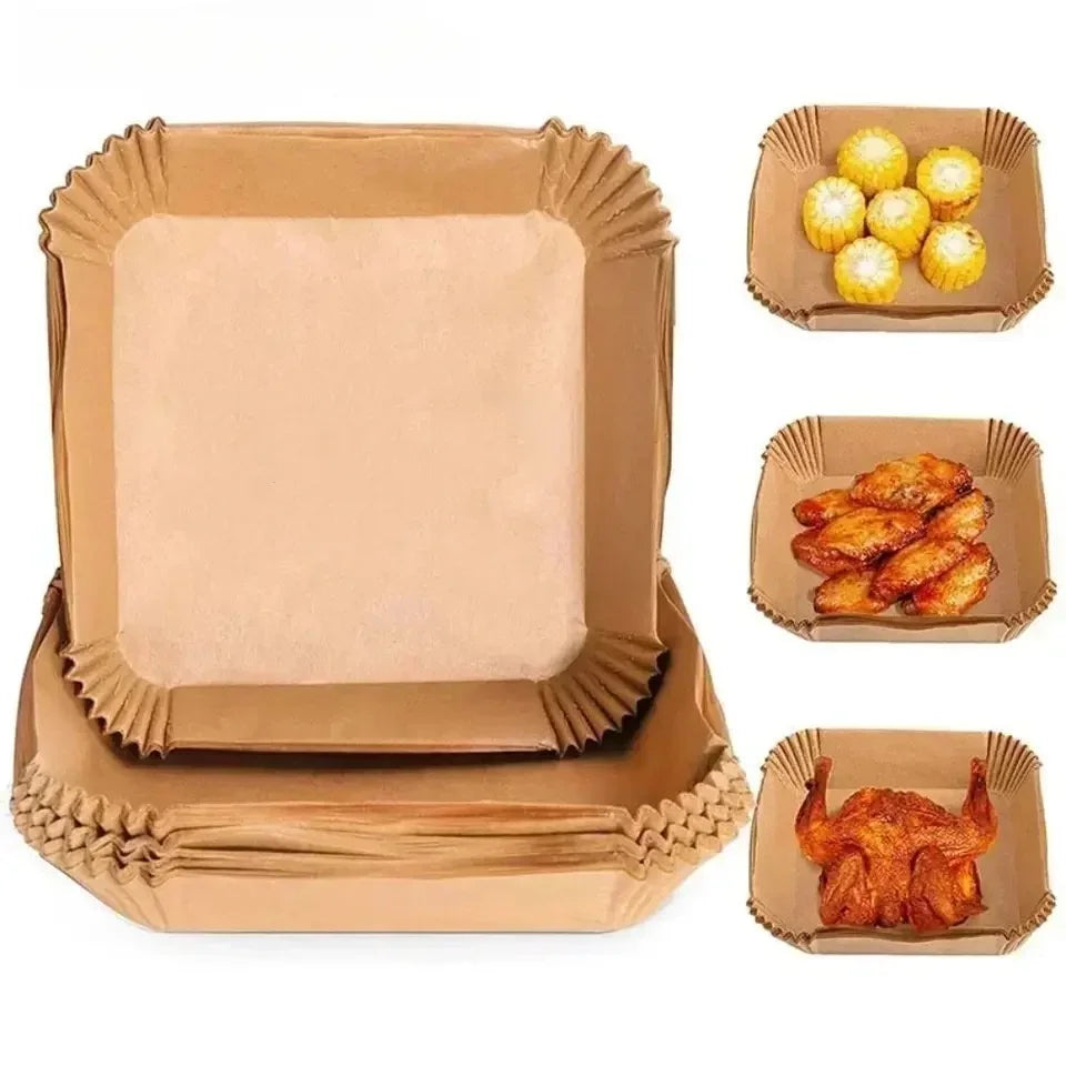50/100pcs Special Paper for Air Fryer, Oil Absorbing Paper