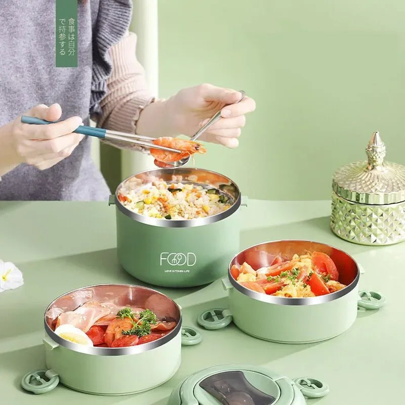 Insulated Stainless Steel Multilayer Lunch Box