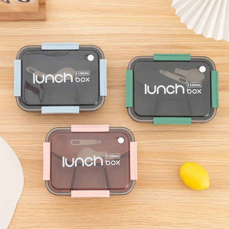 800/1100ml Compartmented Microwaveable Lunch Box
