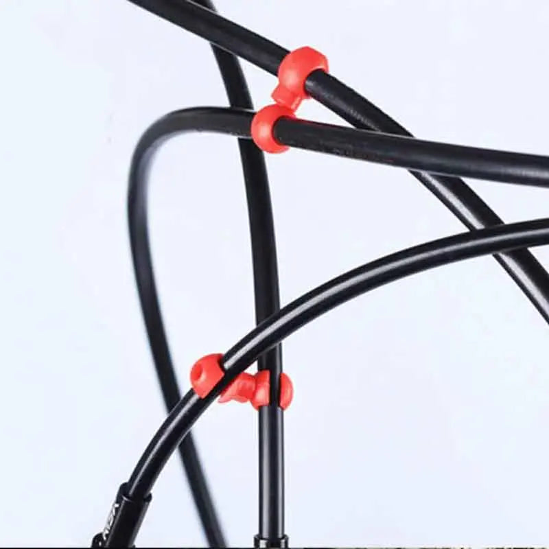 10pcs/set Bicycle Brake Gear Cable S Style Clips - 10pcs/set
