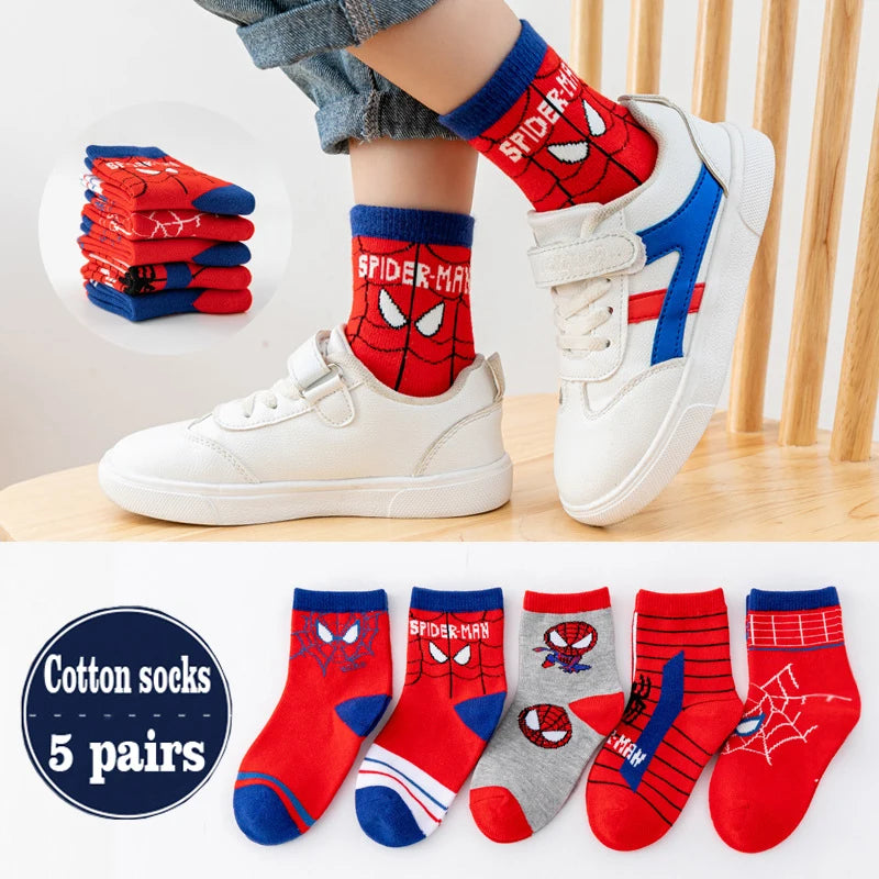 Comfortable, Warm, High Quality Kid's Socks Medium Length - 5 Pairs