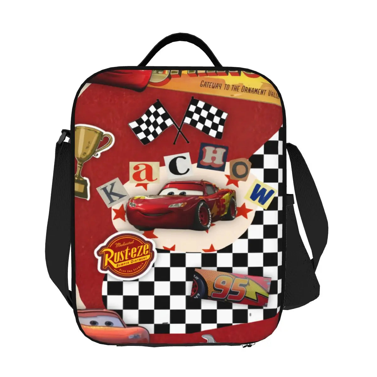 Lightning McQueen Cars Racer Insulated Lunch Bags