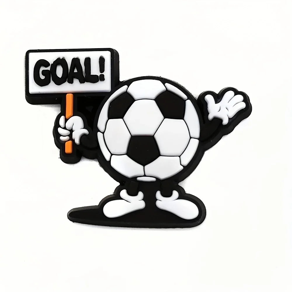 Football Series Shoe Charms for Clogs Bubble Slides Sandals - 18pcs / 22pcs