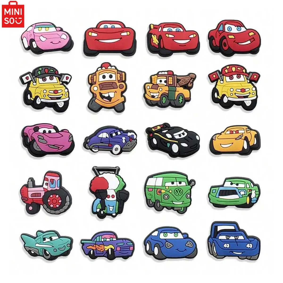 20pcs Cars Shoe Charms
