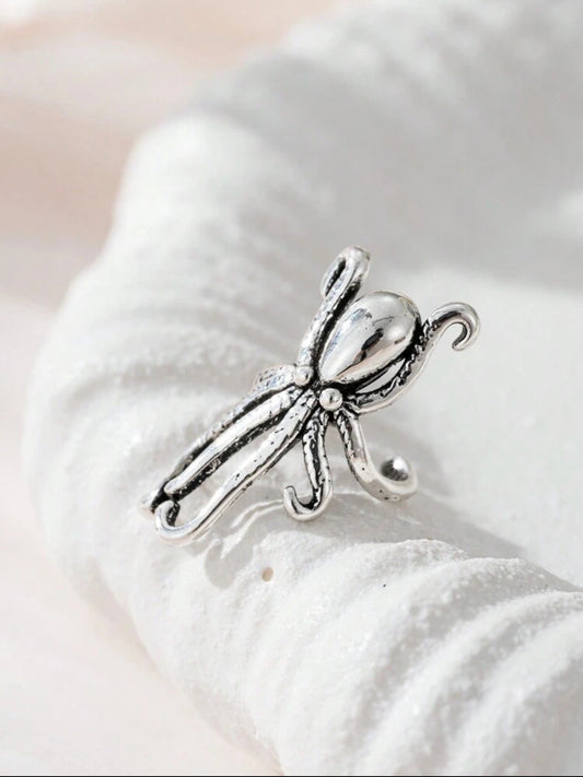 Octopus Design Clip-On Earrings