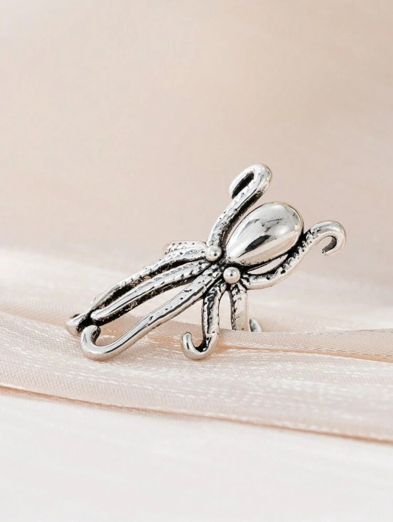 Octopus Design Clip-On Earrings