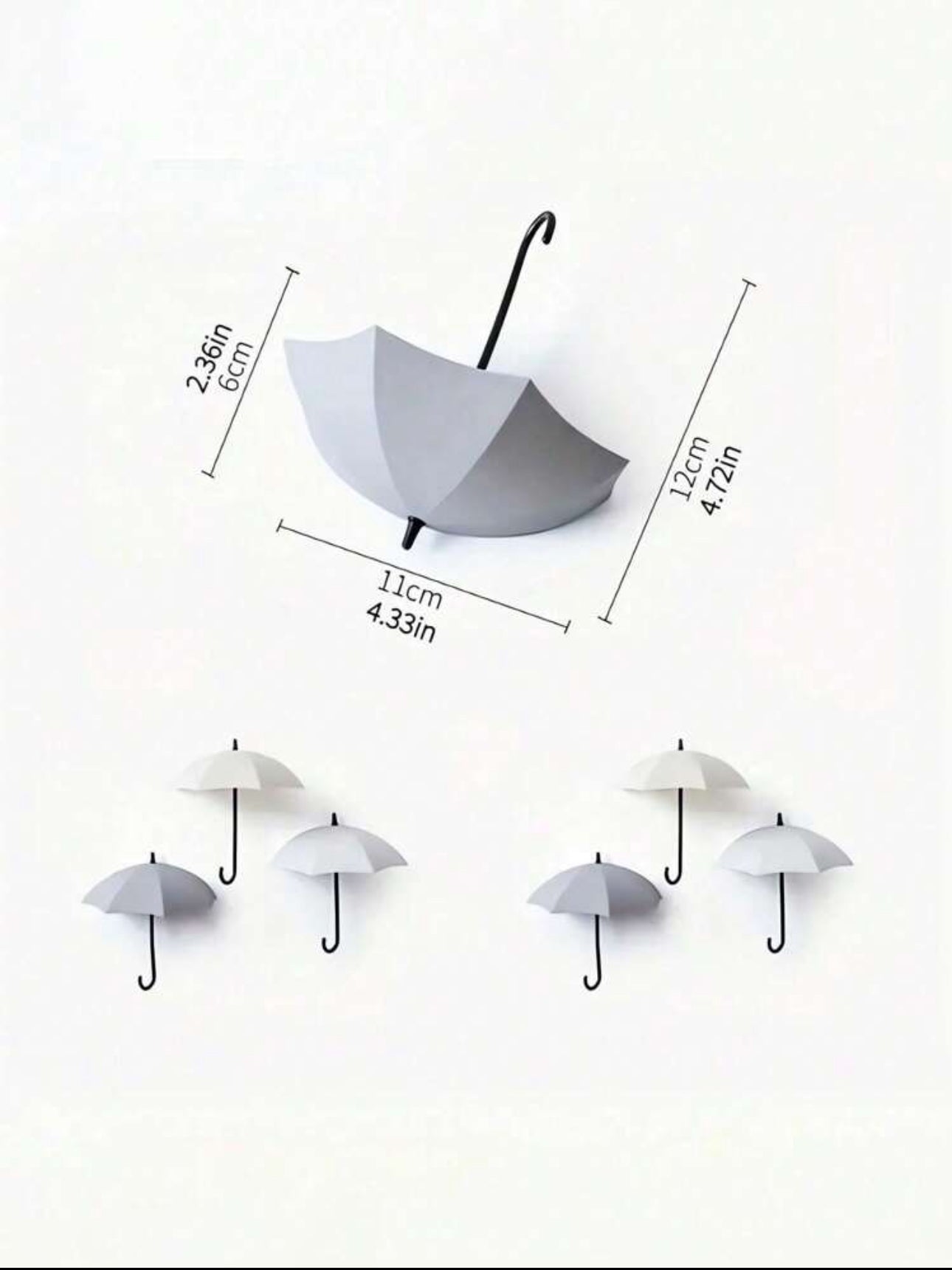 Punch-Free Umbrella Wall Hook, Strong Adhesive Hook