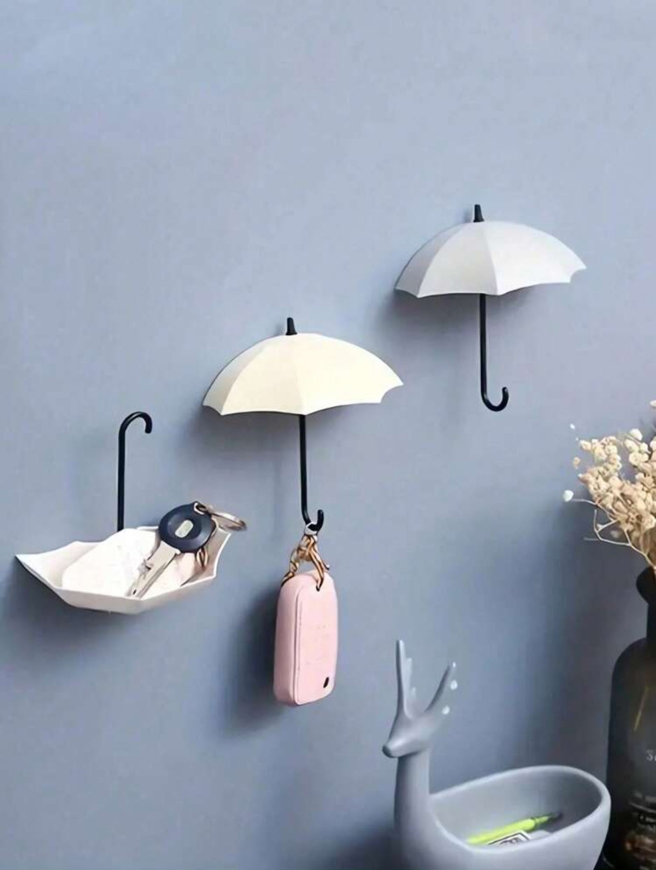 Punch-Free Umbrella Wall Hook, Strong Adhesive Hook