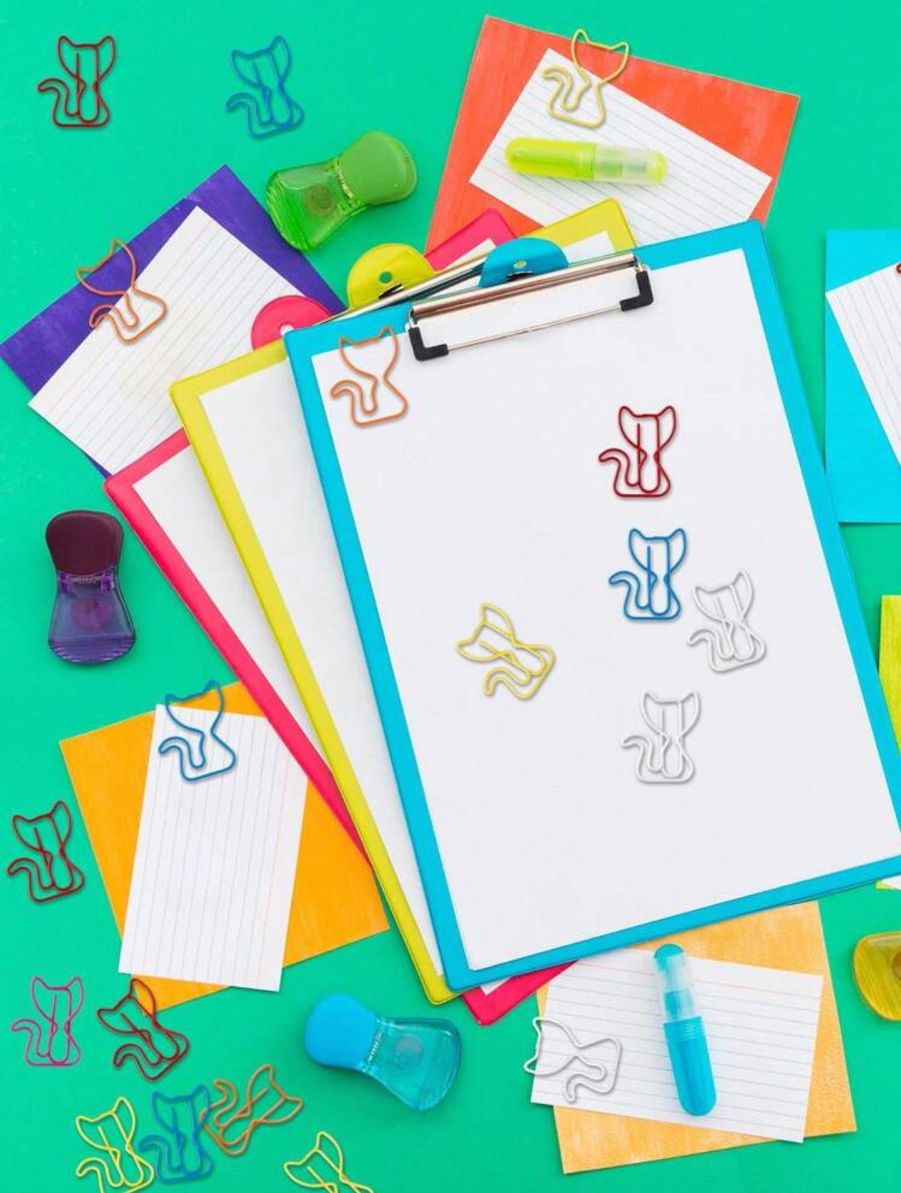 Cat-Shaped Paper Clips - 40 pcs/pack