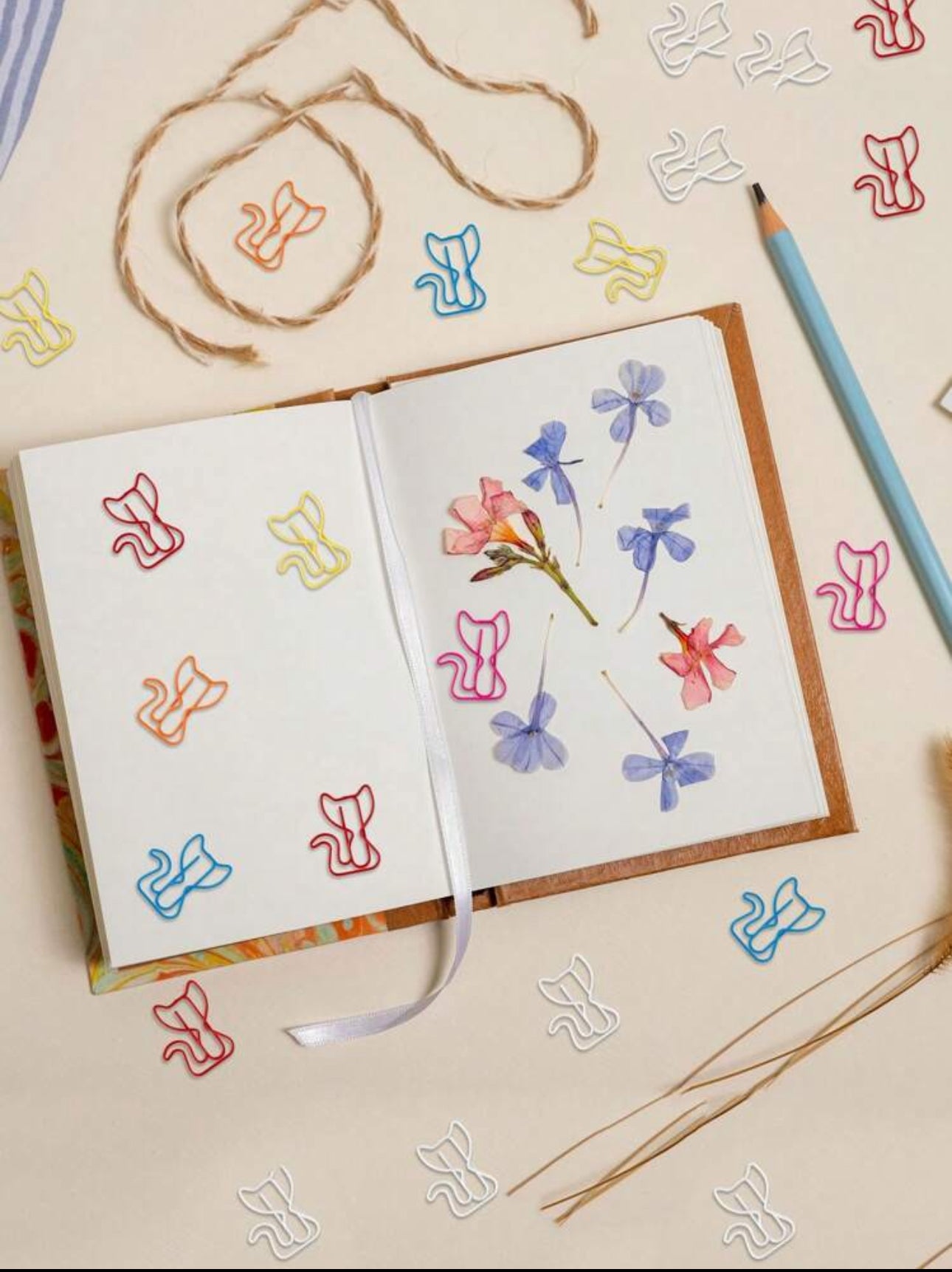 Cat-Shaped Paper Clips - 40 pcs/pack