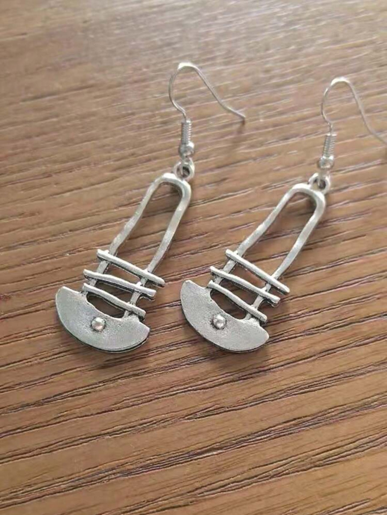 Vintage Silver Unique Pattern Earrings
