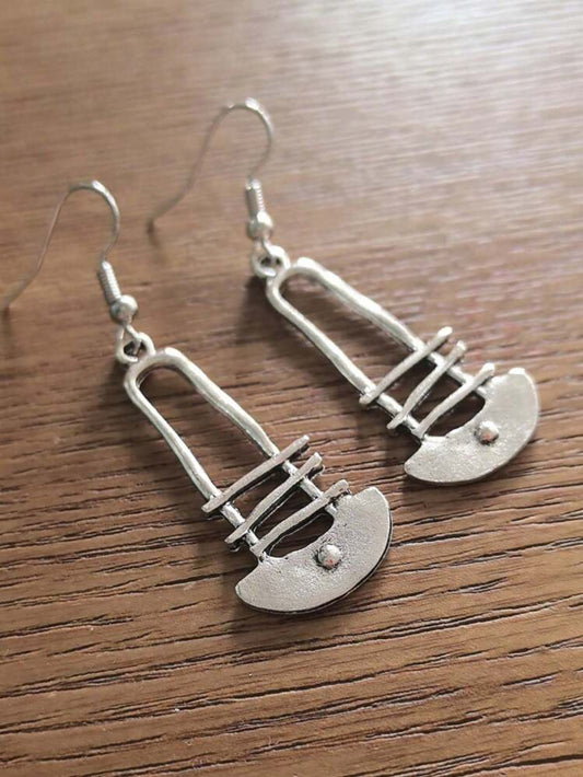Vintage Silver Unique Pattern Earrings