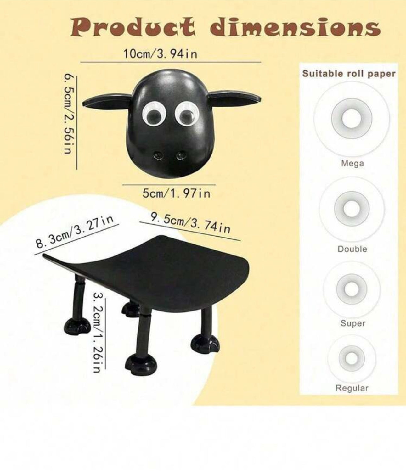 Sheep Toilet Paper Holder - 1 pc/pack