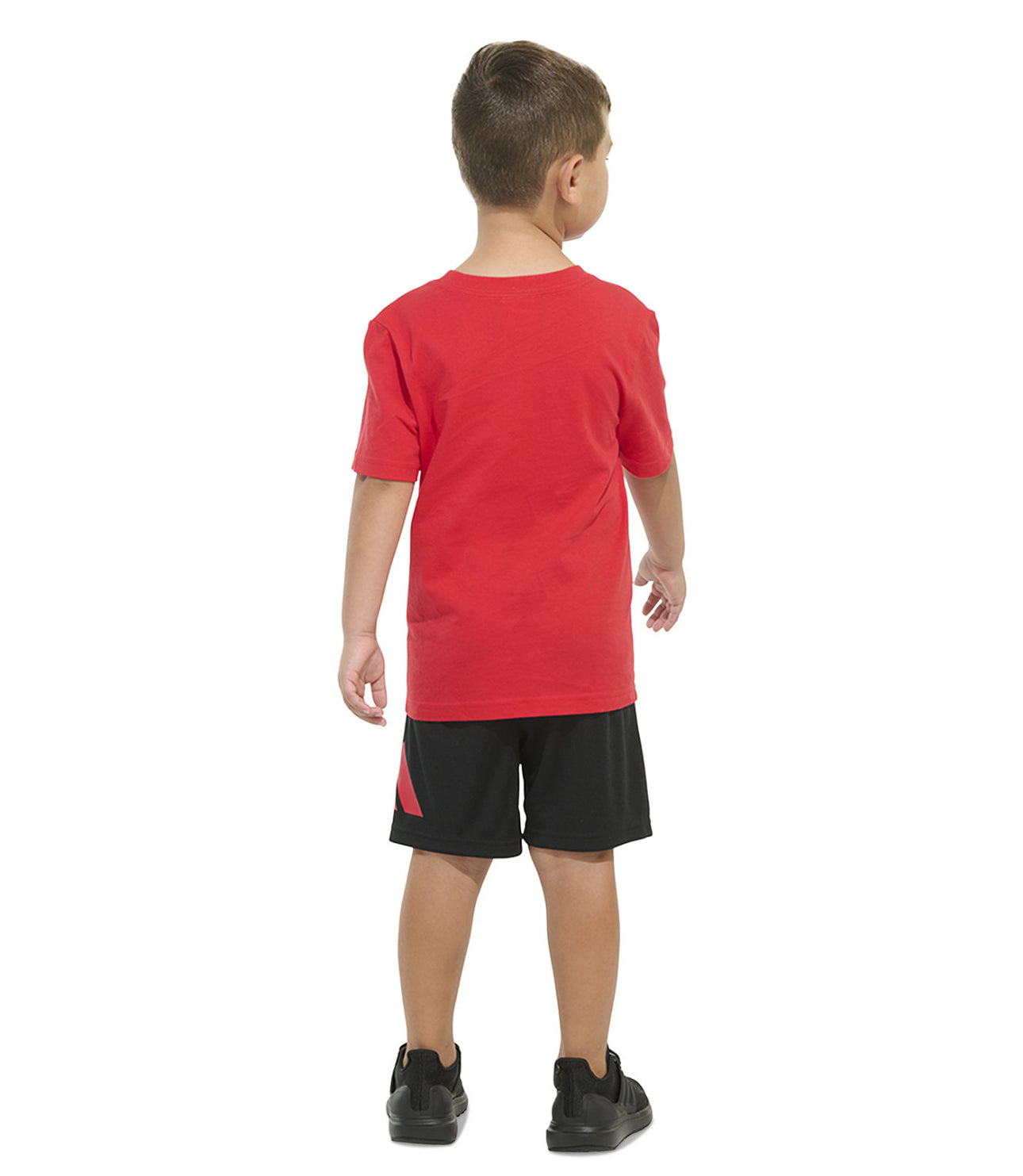 Adidas Toddler and Little Boys Graphic T-Shirt and Stripe Shorts, 2-Piece Set