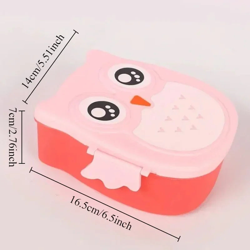 1pc Owl Lunch Box with Compartment