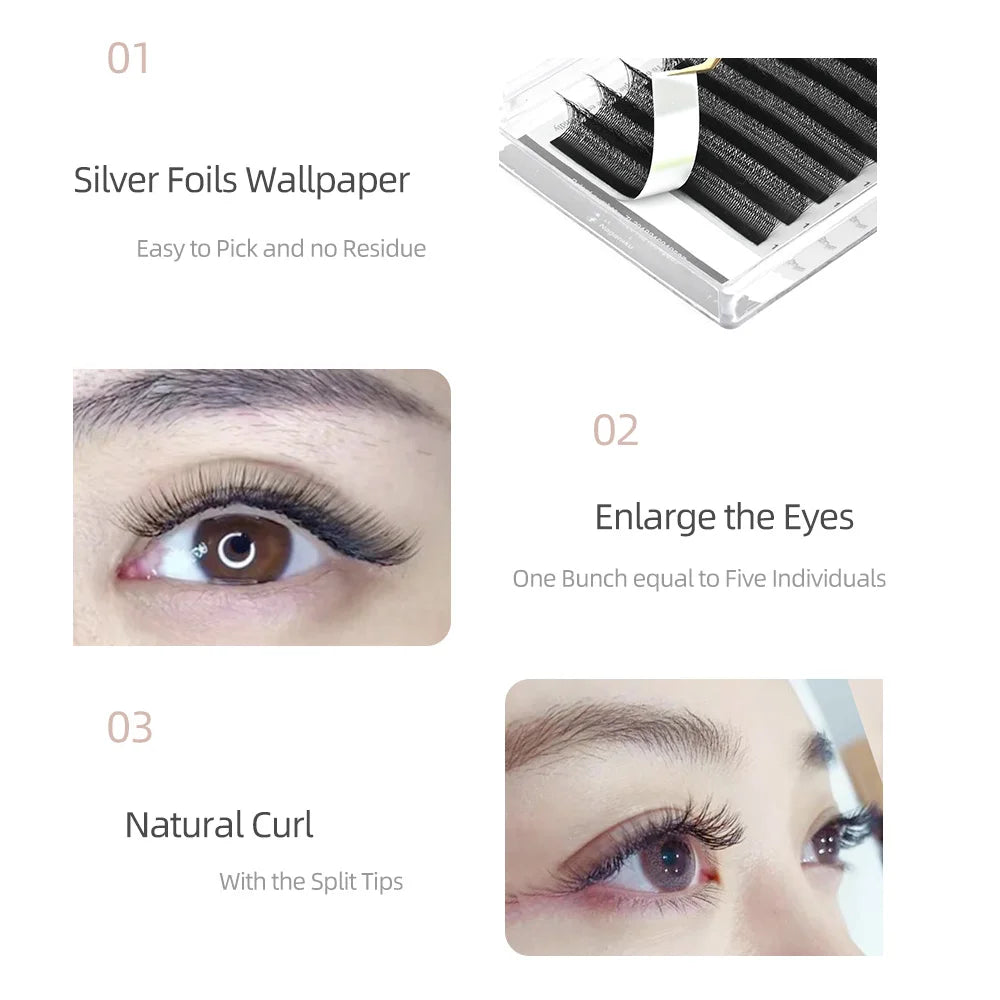 5D W Shape Big Bundle Eyelash Extension