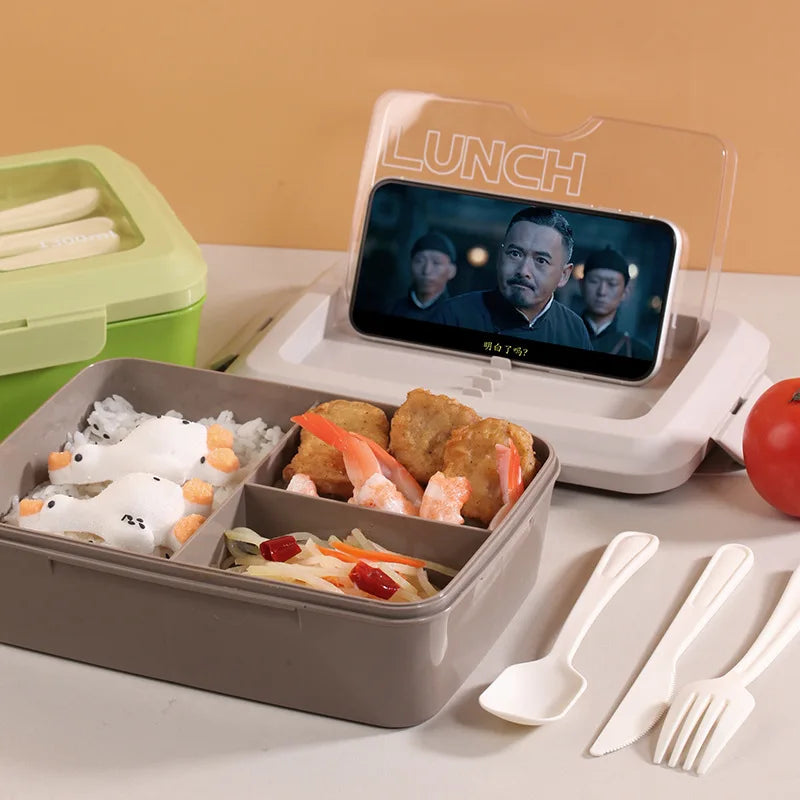 Microwaveable lunch box / bento box with tableware