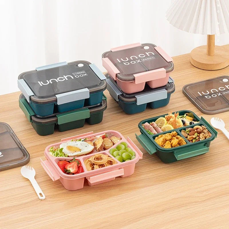 800/1100ml Compartmented Microwaveable Lunch Box