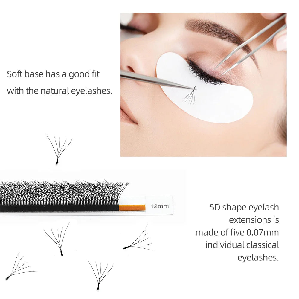 5D W Shape Big Bundle Eyelash Extension