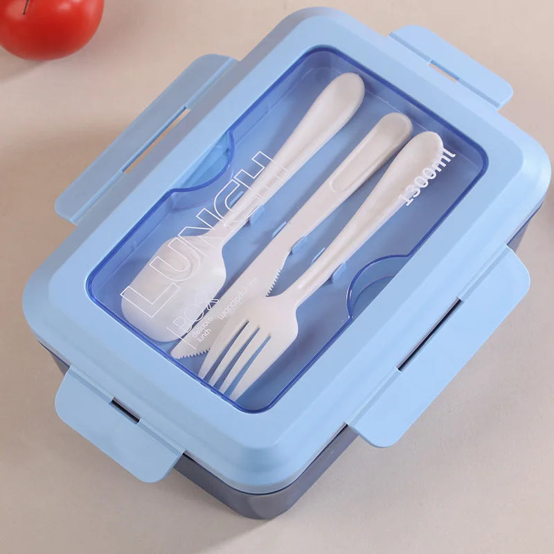 Microwaveable lunch box / bento box with tableware
