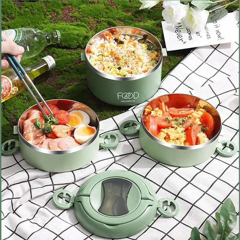 Insulated Stainless Steel Multilayer Lunch Box
