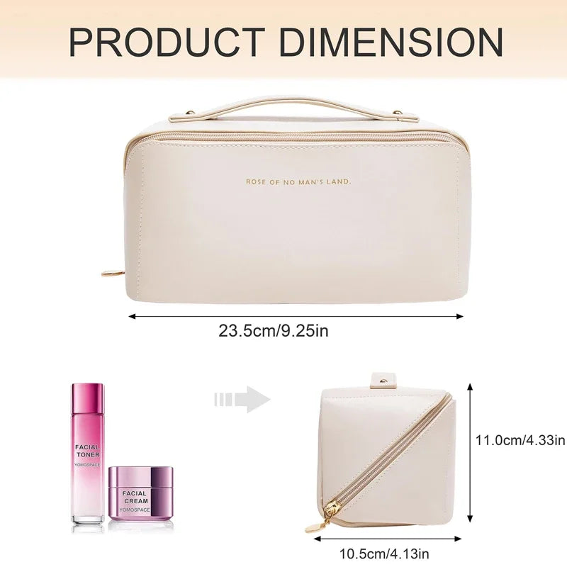 Large Travel Cosmetic Bag Organizer Toiletry Kit