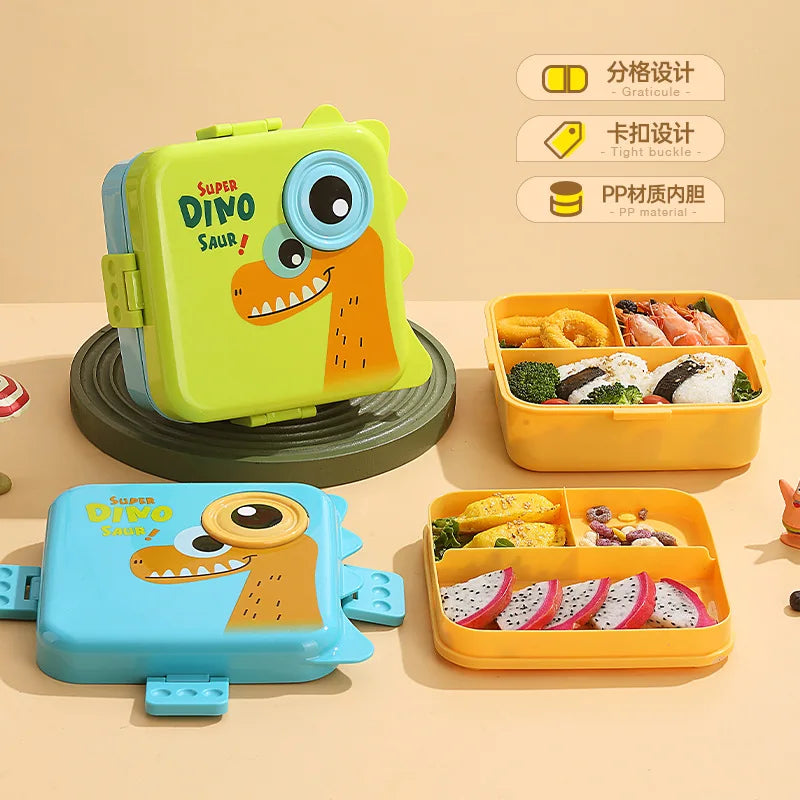 Children Dinosaur Square Lunch Box