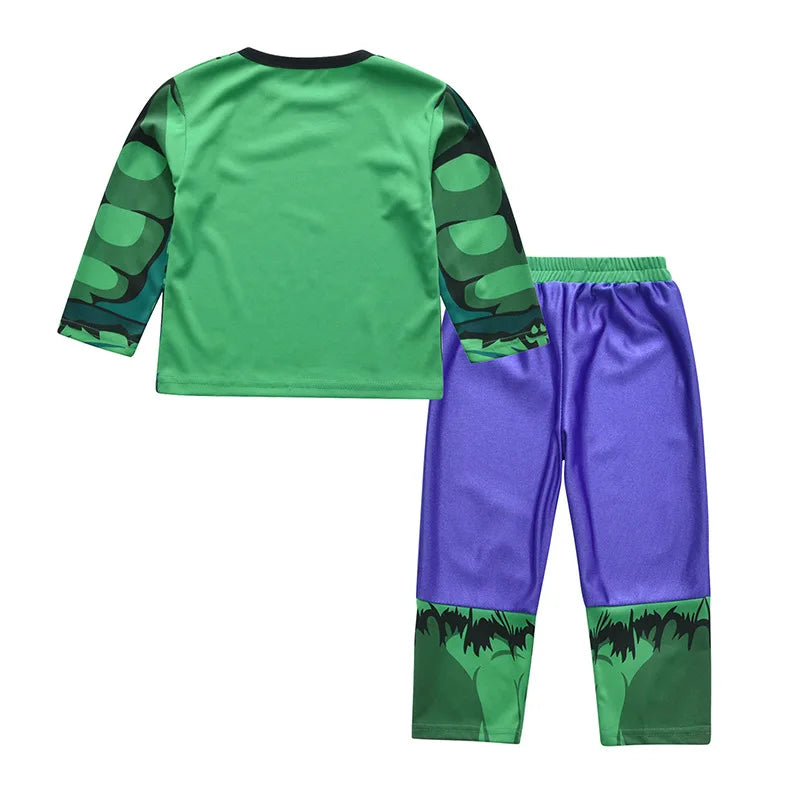 Superhero Shirt-Pants Set - Spiderman, Superman, Hulk