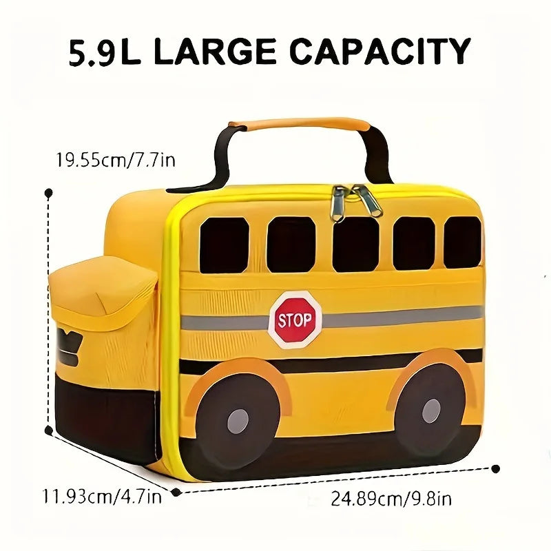 School Bus Lunch Bag