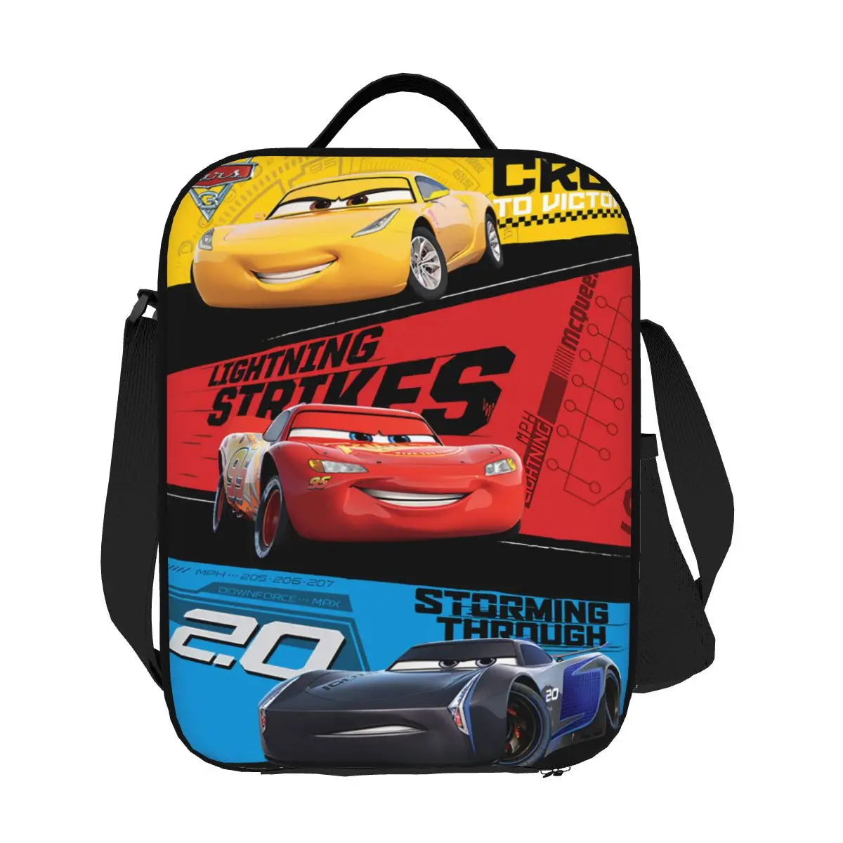 Lightning McQueen Cars Racer Insulated Lunch Bags