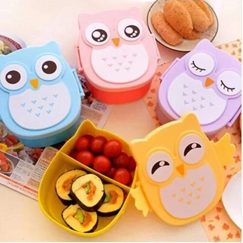 1pc Owl Lunch Box with Compartment