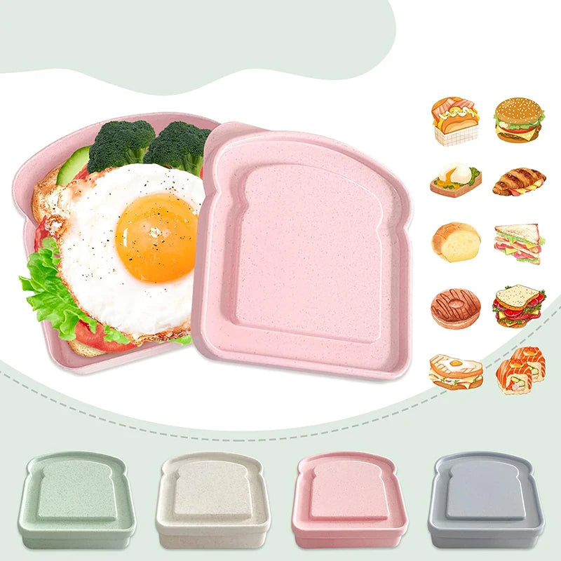 Sandwich Containers / Lunch Box Toast Storage Box