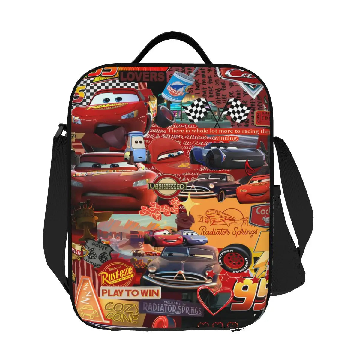 Lightning McQueen Cars Racer Insulated Lunch Bags