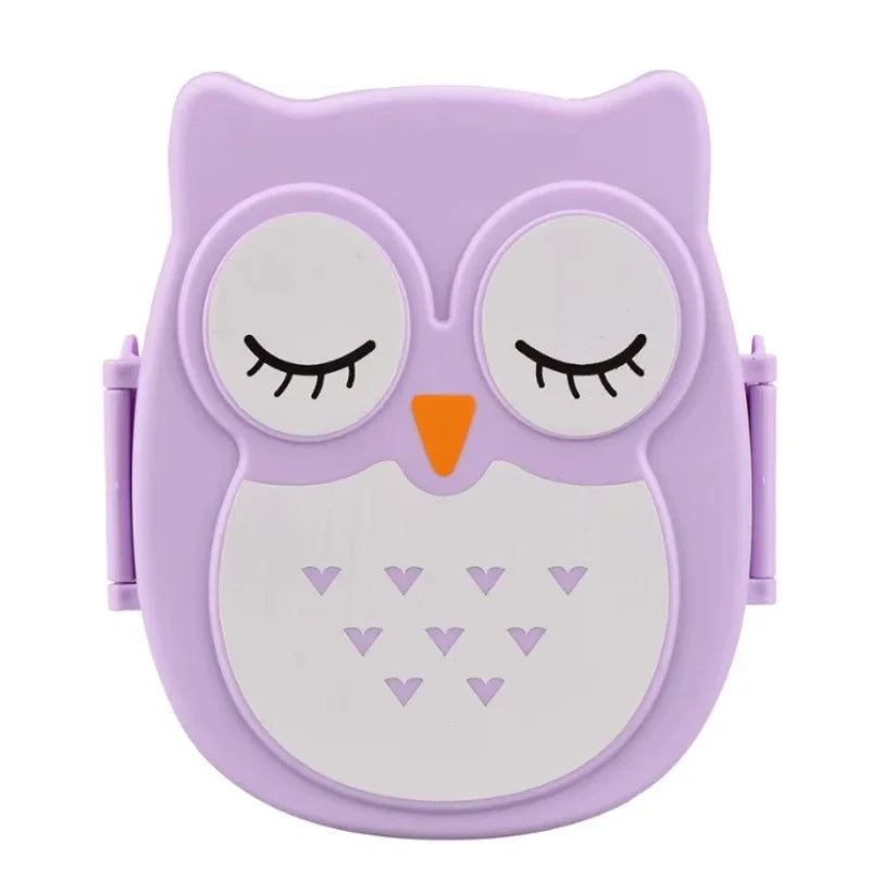 1pc Owl Lunch Box with Compartment