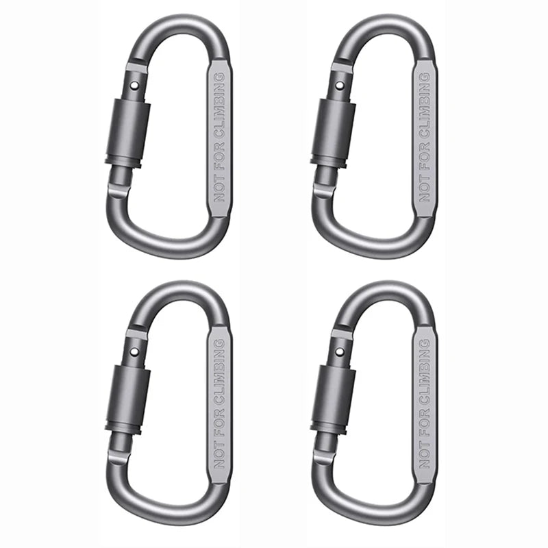 Carabiner Set For Key, Camping Survival, EDC Outdoor Keychain, Clip Alloy Aluminum Tactical