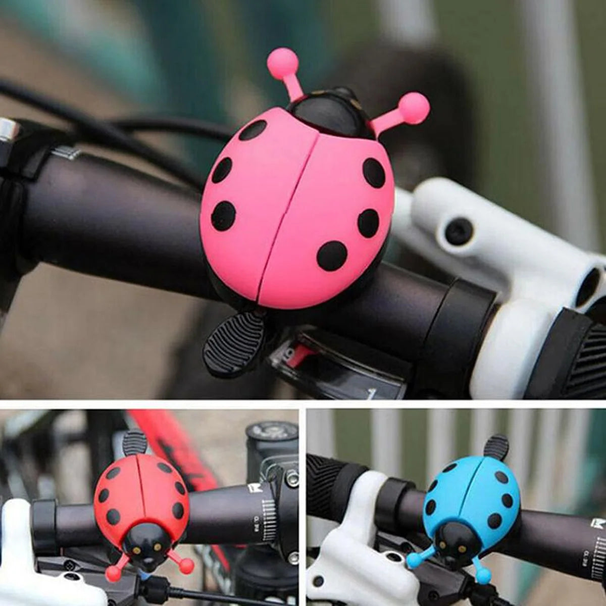 1pc Ladybug Bike Handlebar Alarm Ring