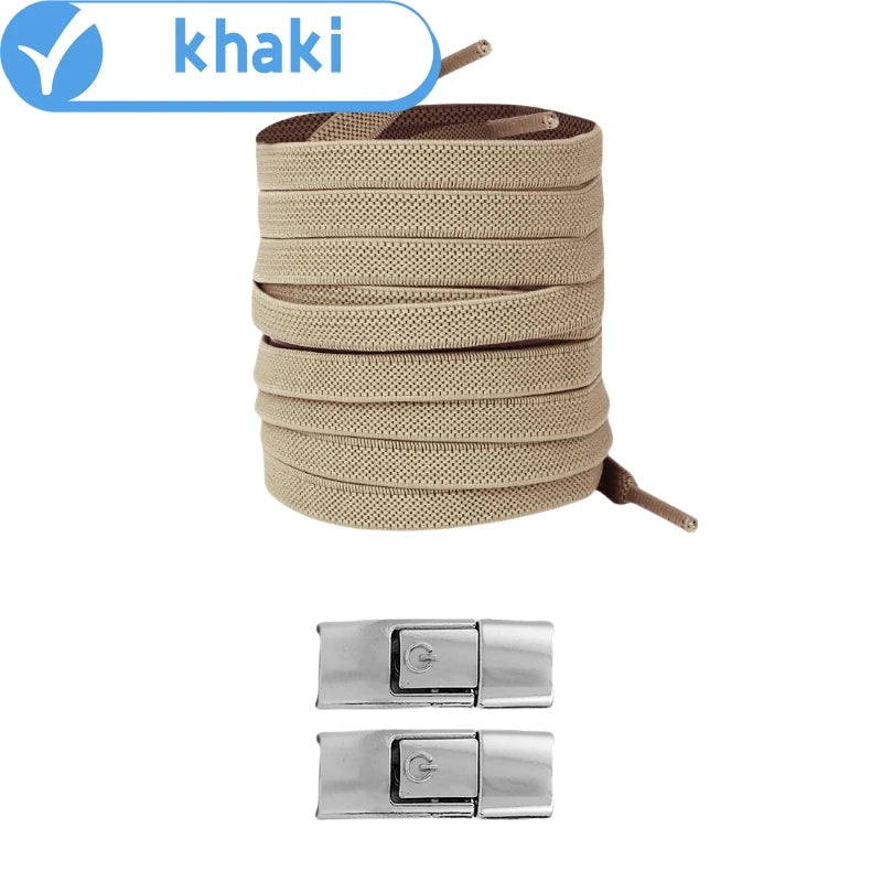 No Tie Elastic Shoe Laces - 8mm Widened
