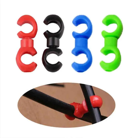 10pcs/set Bicycle Brake Gear Cable S Style Clips - 10pcs/set